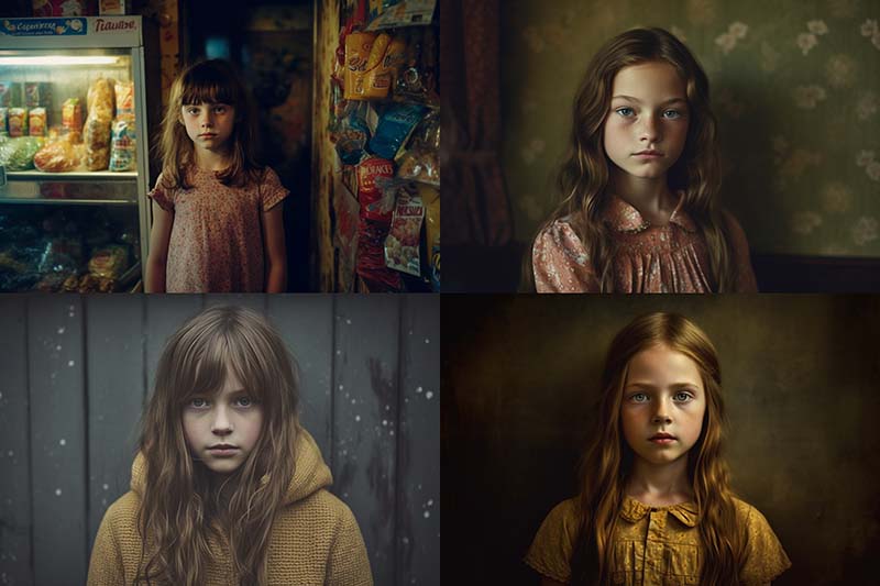 A girl commercial photograph