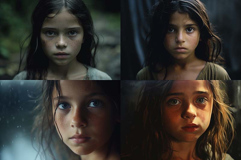 A girl documentary video